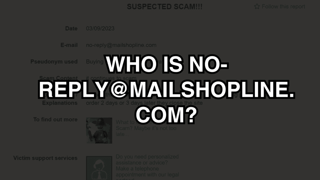 Who Is no-reply@mailshopline.com? (Learn What's Really Behind The Mask!)