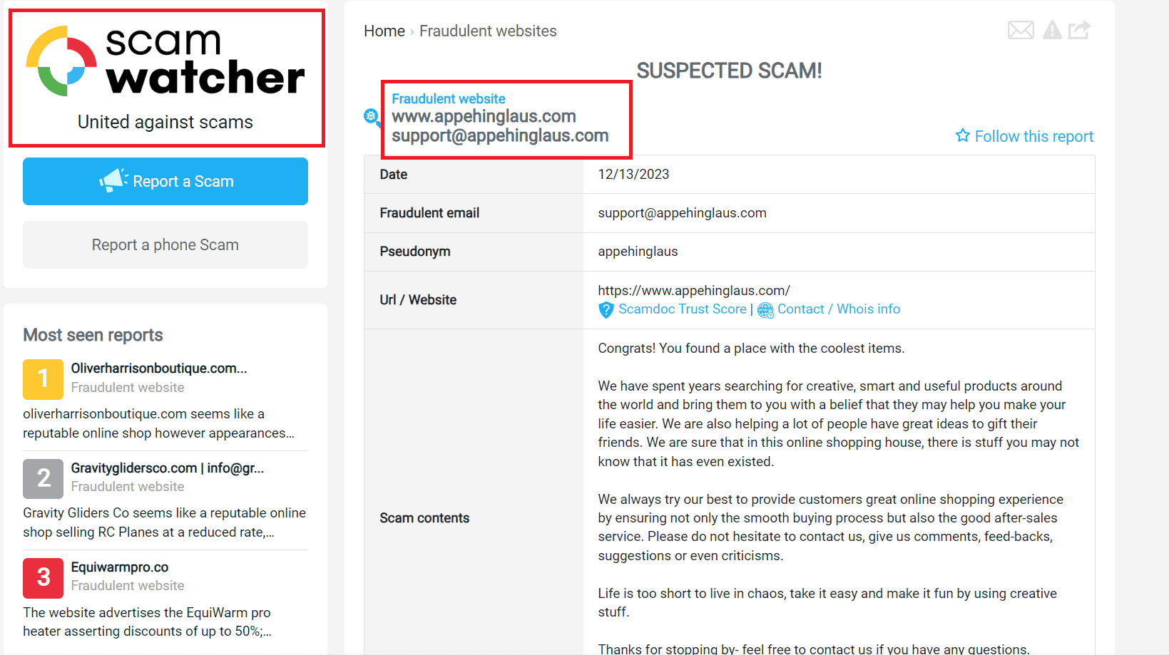 Is appehinglaus.com A Scam? (Discover The Reality Behind This Store ...